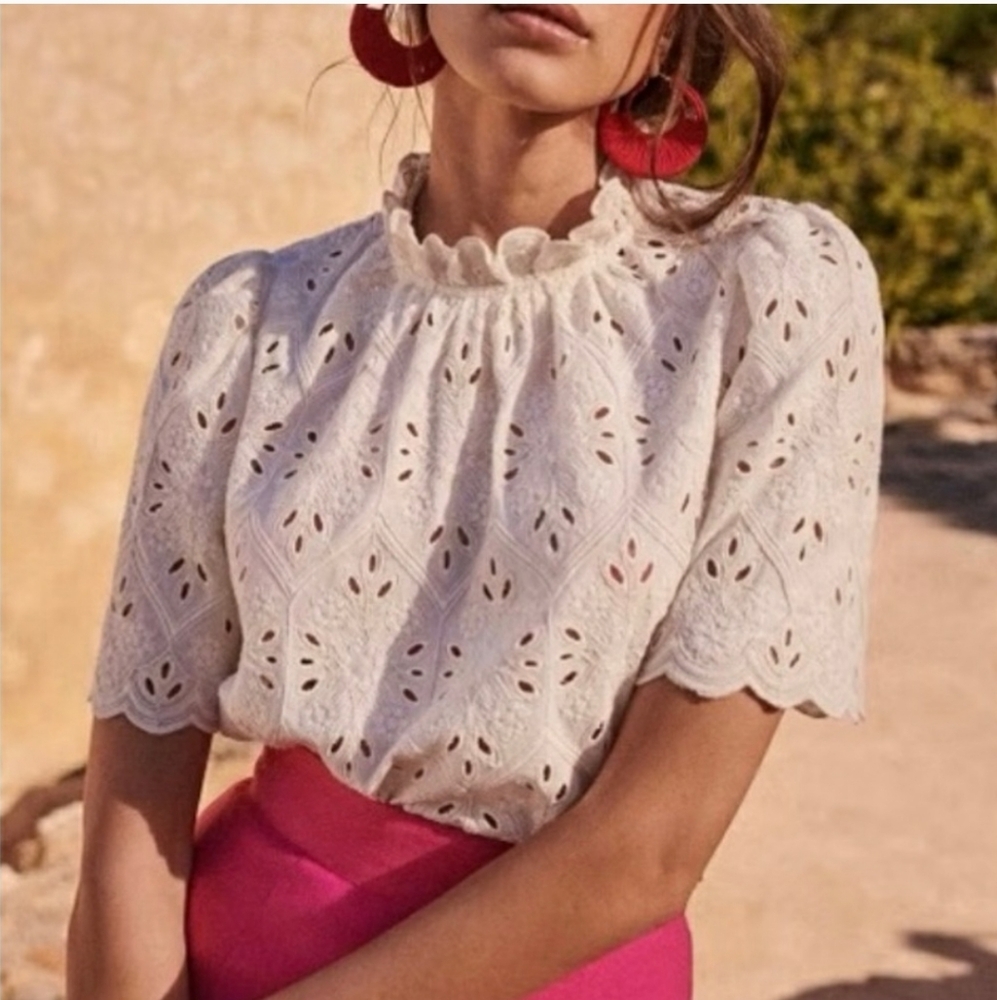 Sézane Louisah blouse Ecru 38/6